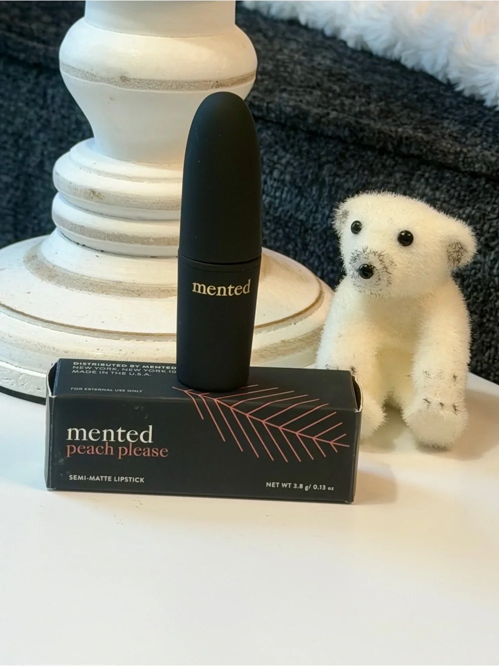MENTED COSMETICS Peach Please Semi Matte Lipstick — Warm Terracotta Nude